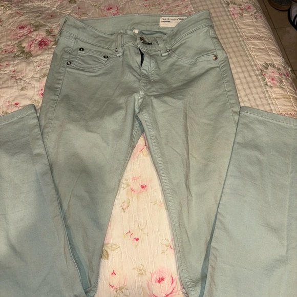 Rag and bone jeans 25 light green - Picture 3 of 6